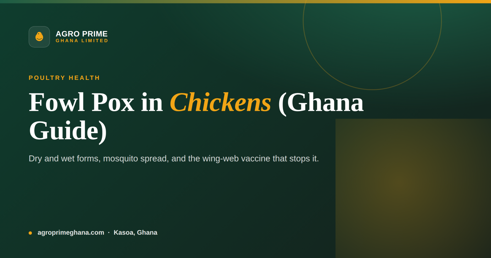 Range chart showing fowl pox has a 4-10 day incubation and an outbreak that runs through a flock over 2-8 weeks. Source: MSD Veterinary Manual.