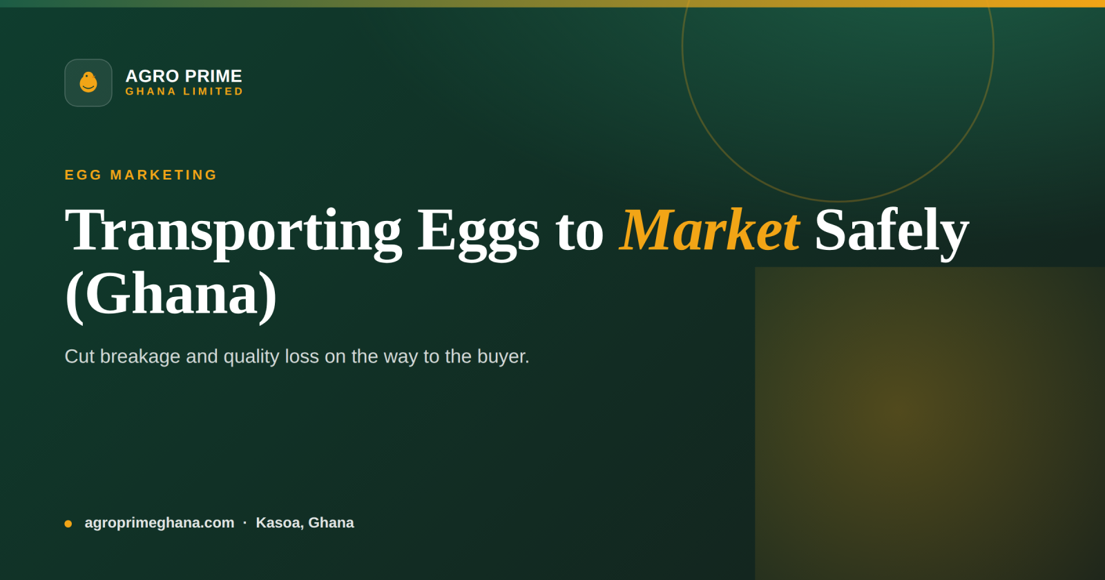 Transporting Eggs to Market Safely: A Ghana Farmer's Guide — Agro Prime Ghana