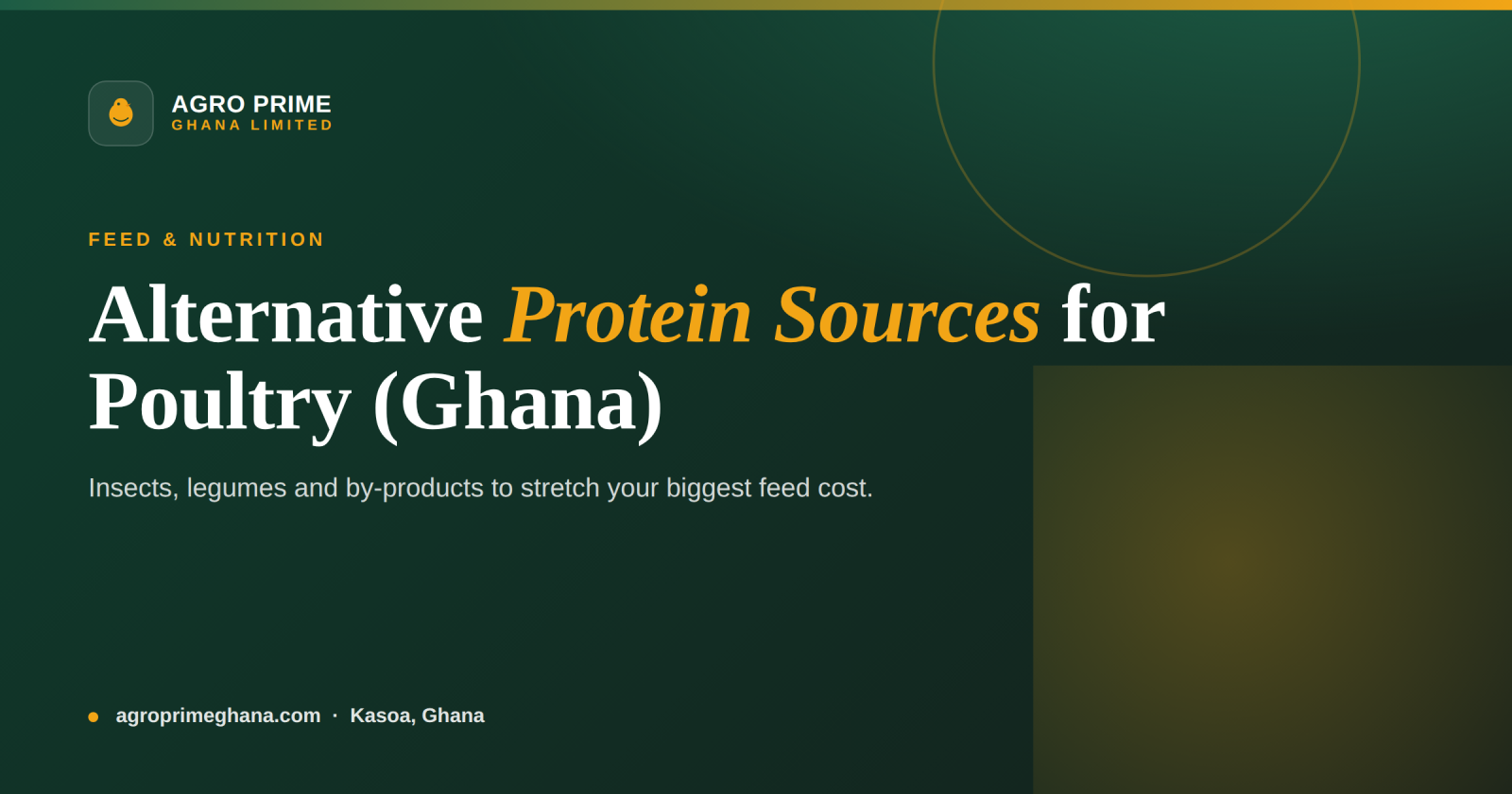 Alternative Protein Sources for Poultry Feed in Ghana — Agro Prime Ghana
