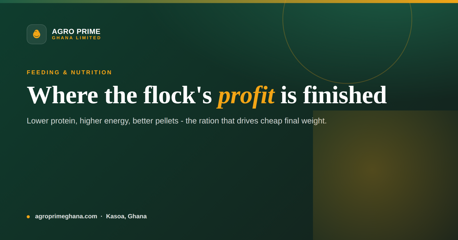 Broiler Finisher Feed in Ghana — Agro Prime Ghana